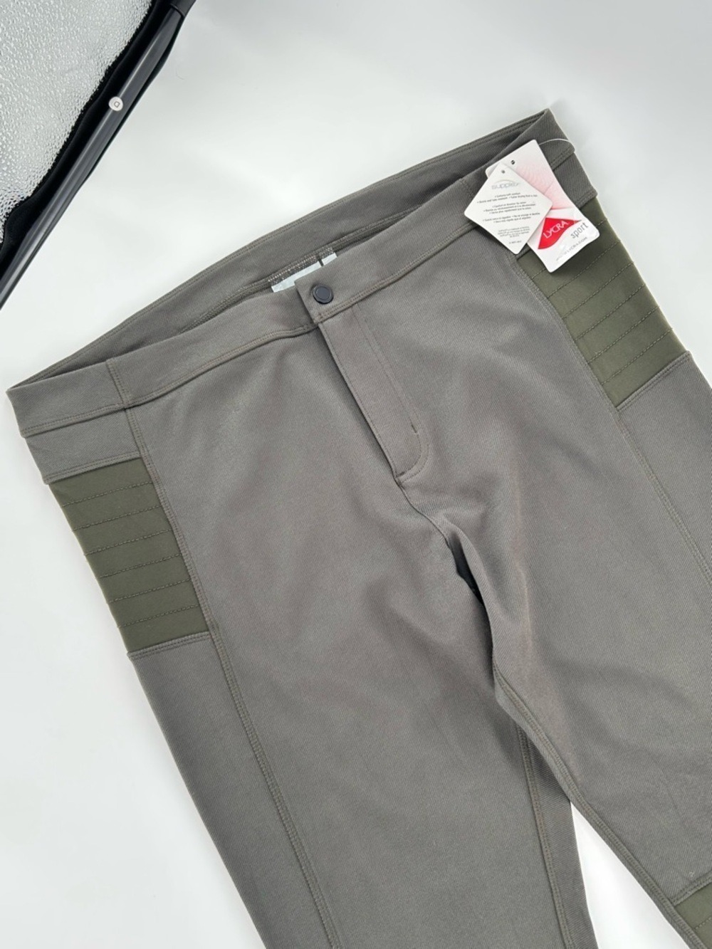 Athleta Trailsetter Ponte Pants Leggings Thyme Green Size 16 Tall - Picture 3 of 13